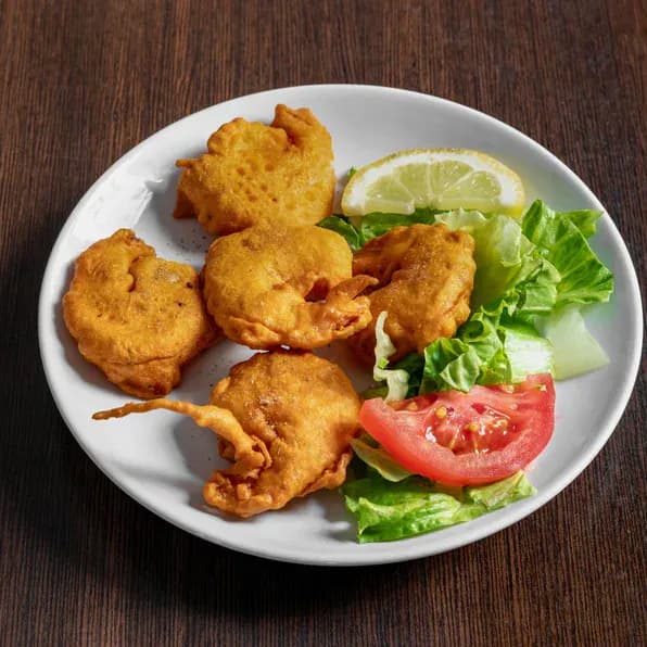 Jinga pakora, beignets de crevettes indiens croustillants